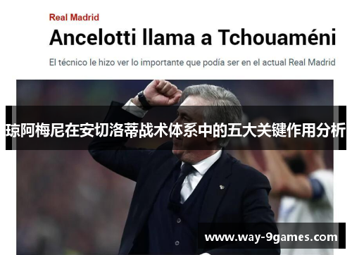 琼阿梅尼在安切洛蒂战术体系中的五大关键作用分析